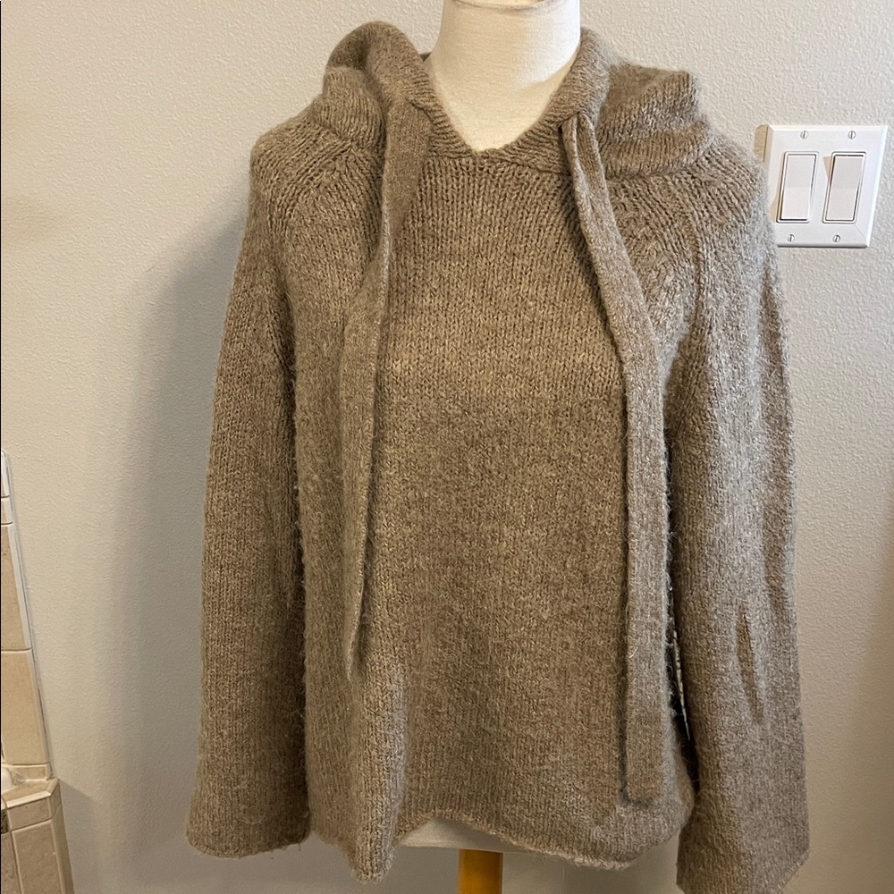 Pistola Heathered Brown Cowl Neck Sweater